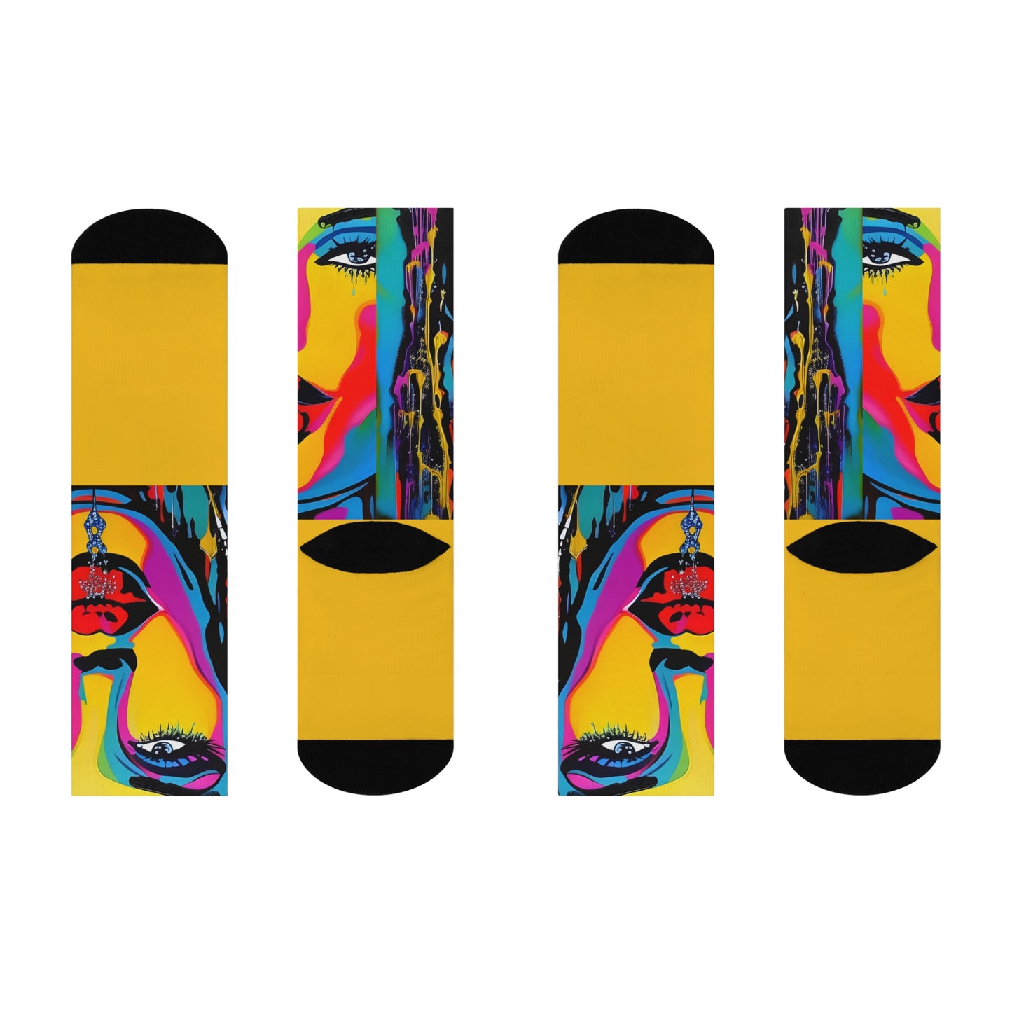 Riot Grrrl - 6 Crew Socks | Soft to Touch and Soft on Feet: Punk Collection