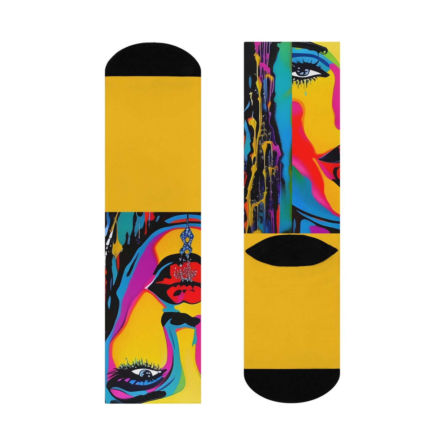 Riot Grrrl - 6 Crew Socks | Soft to Touch and Soft on Feet: Punk Collection