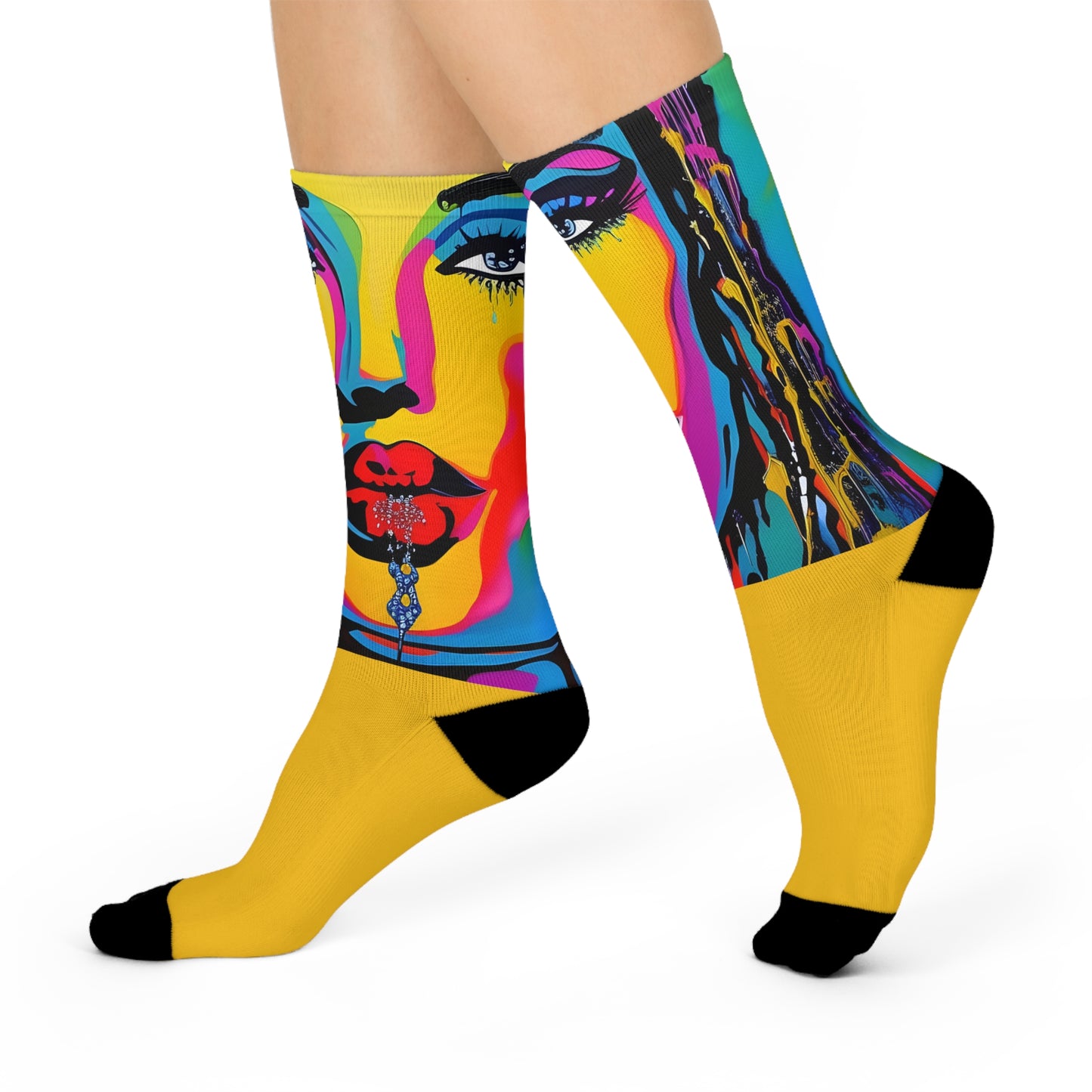 Riot Grrrl - 6 Crew Socks | Soft to Touch and Soft on Feet: Punk Collection