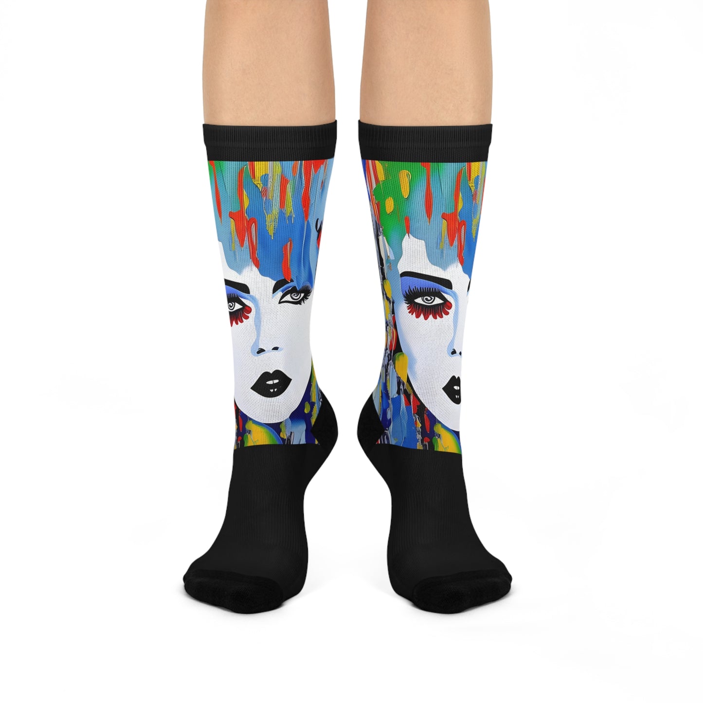 Riot Grrrl - 1 Crew Socks | Soft to Touch and Soft on Feet: Punk Collection