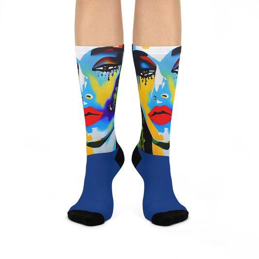 Riot Grrrl - 7 Crew Socks | Soft to Touch and Soft on Feet: Punk Collection