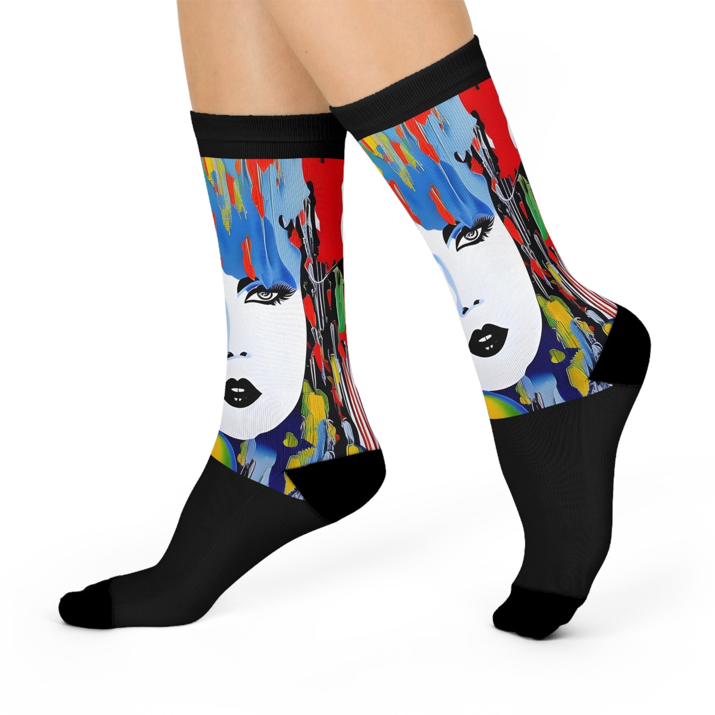 Riot Grrrl - 1 Crew Socks | Soft to Touch and Soft on Feet: Punk Collection