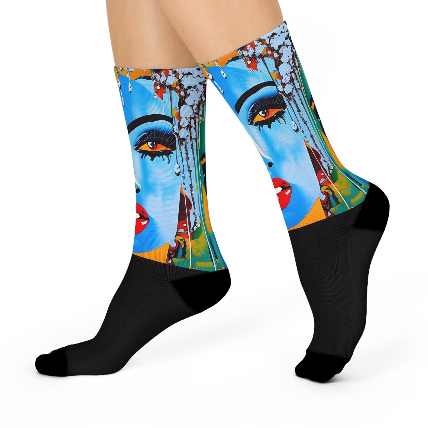 Riot Grrrl - 3 Crew Socks | Soft to Touch and Soft on Feet: Punk Collection